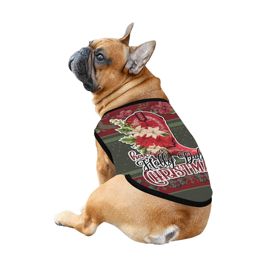 Have a Holly Dolly Christmas All Over Print Pet Tank Top