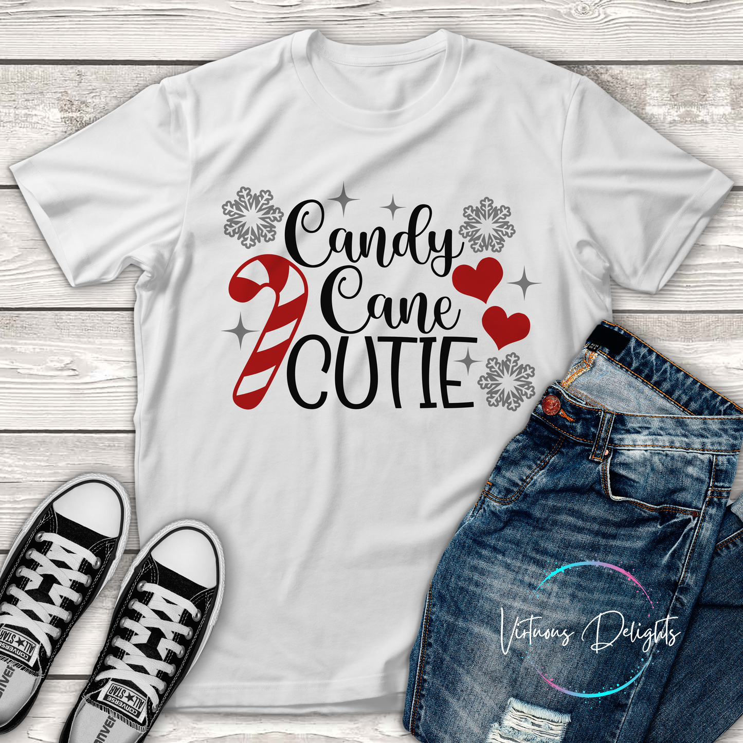 Candy Cane Cutie Christmas T-Shirt