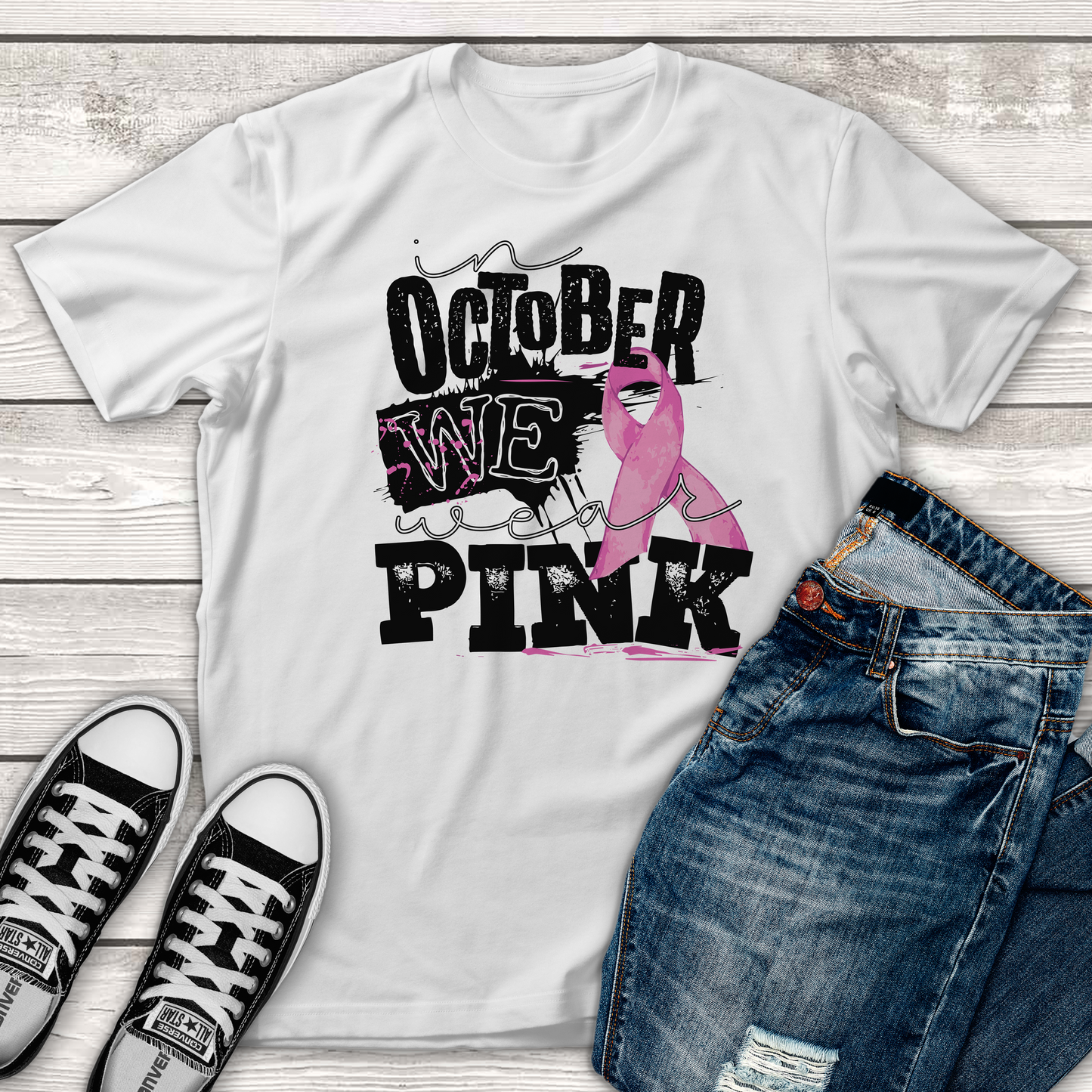 In October We Wear Pink T-Shirt